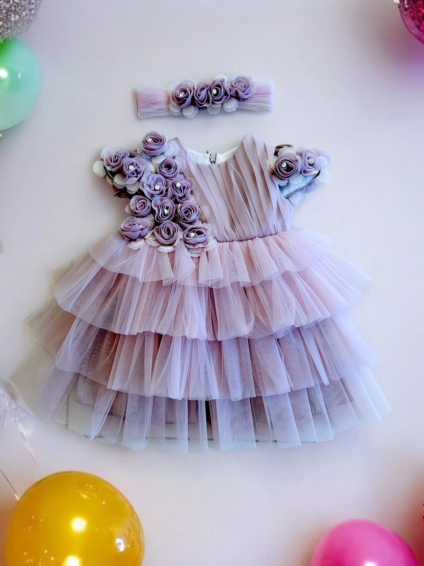 Lavender baby dress